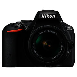 Nikon D5500 Digital SLR Camera, HD 1080p, 24.2MP, Wi-Fi, 3.2 Vari-angle LCD Screen With 18-55MM VR Lens